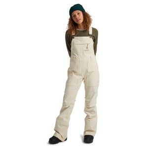 Burton Women’s Avalon Bib Ski Pants - Size Small - Creme Brulee